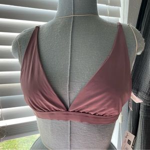 BNWT DIPPIN DAISY'S BIKINI TOP PURPLE MAUVE LARGE